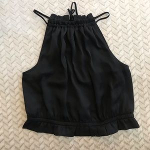 Express black Crop Top